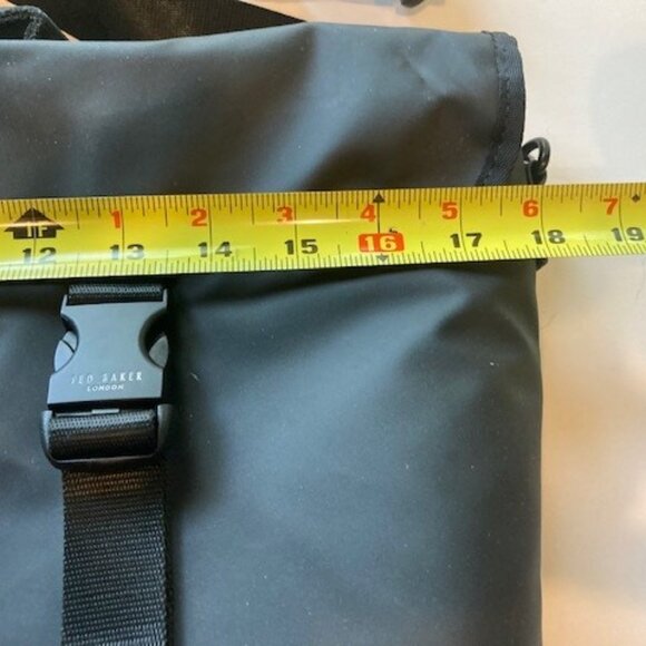 Ted Baker London Crossbody Rubberized "MXB STOLE" Messenger Bag w/ Strap - Picture 7 of 10